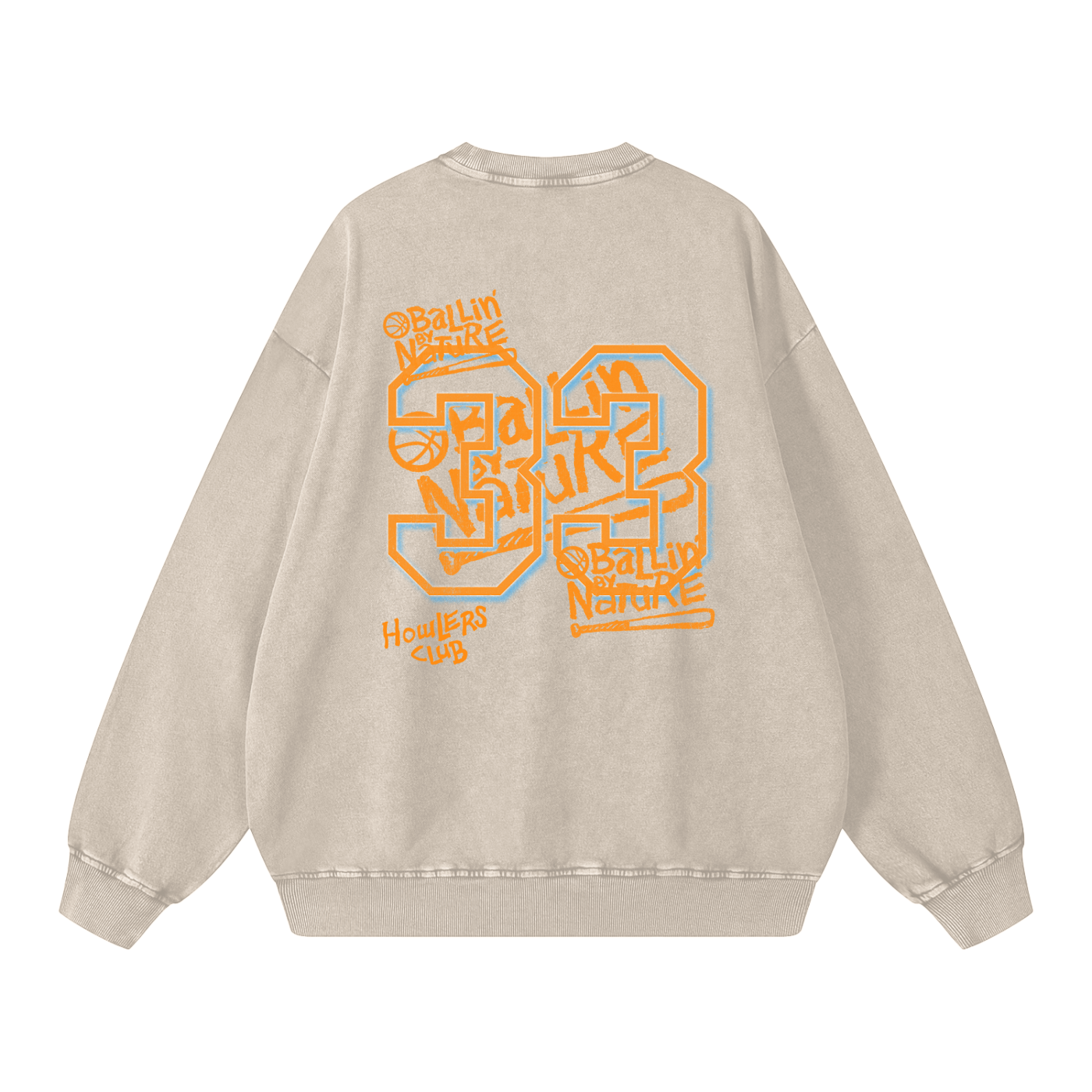 Slam Edition Snow Washed Oversized Sweatshirt