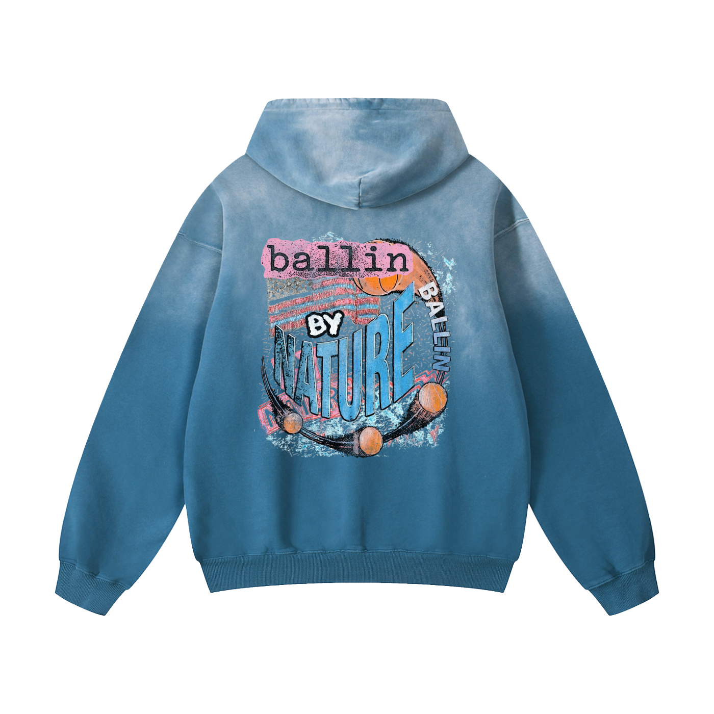 Vertical Edition Heavyweight Sunfade Oversized Hoodie