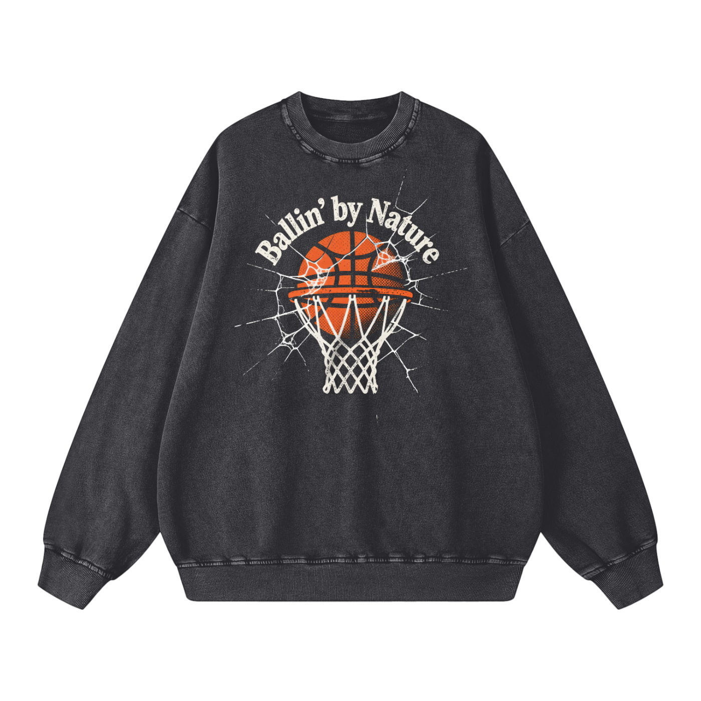Hoop Dreams Snow Washed Oversized Sweatshirt