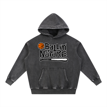 OG Logo Snow Wash Fleece Oversize Hoodie