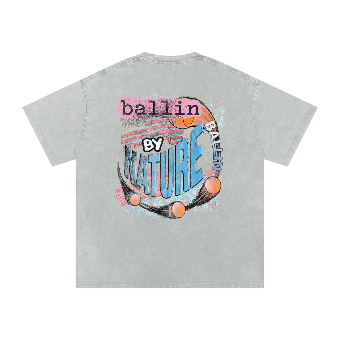 Vertical Edition Snow Washed Oversized T-Shirt