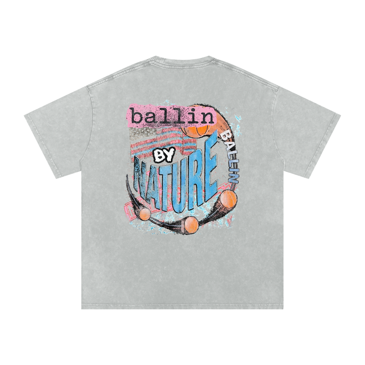 Vertical Edition Snow Washed Oversized T-Shirt