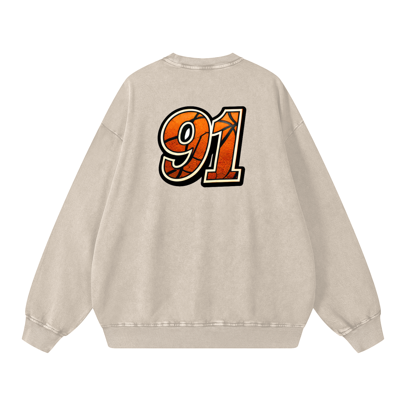 Relaxed Edition Snow Washed Oversized Sweatshirt