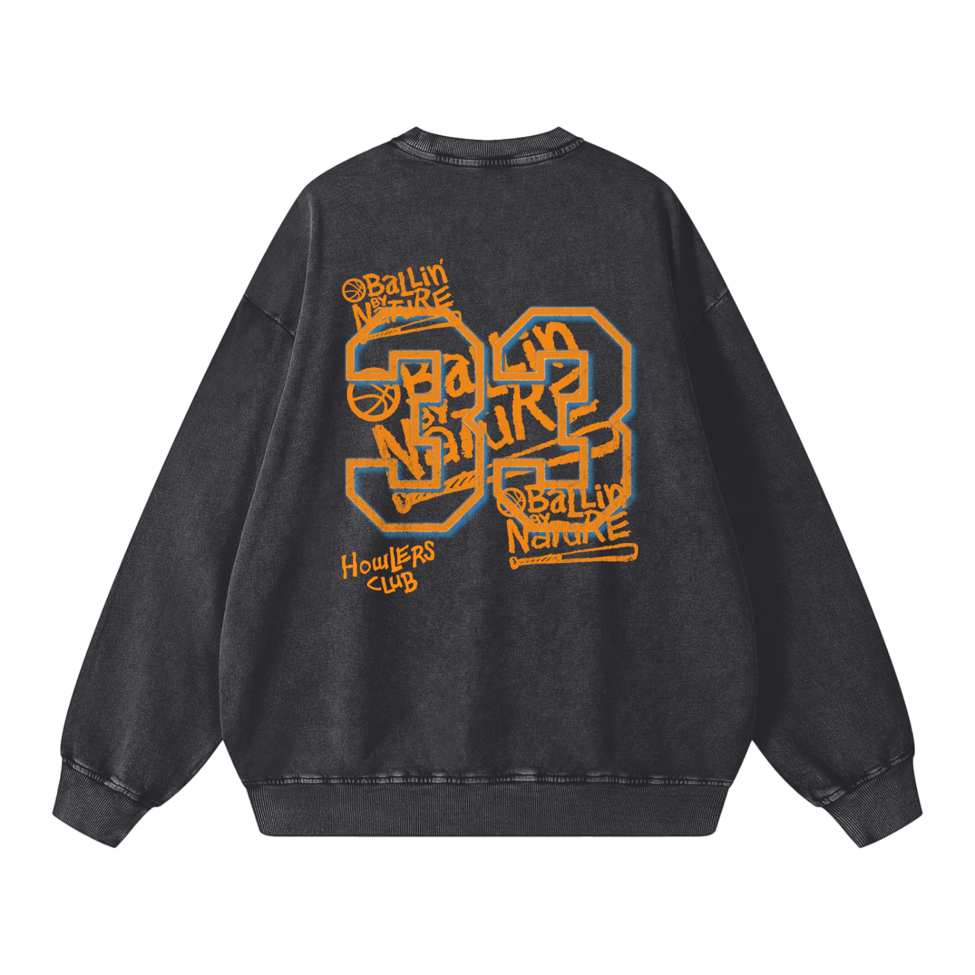 Slam Edition Snow Washed Oversized Sweatshirt