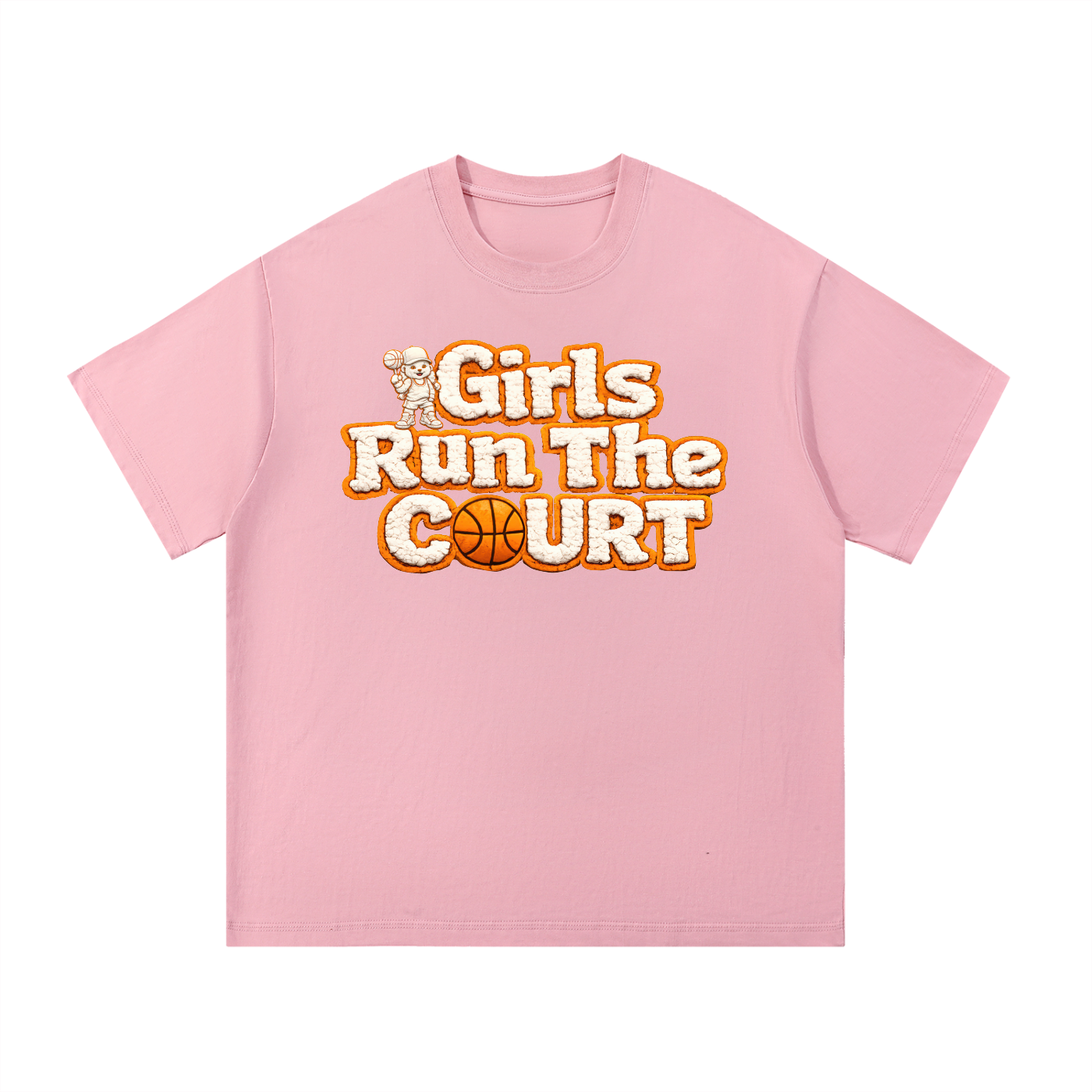 Girls Run The Court Essential Cotton T-Shirt