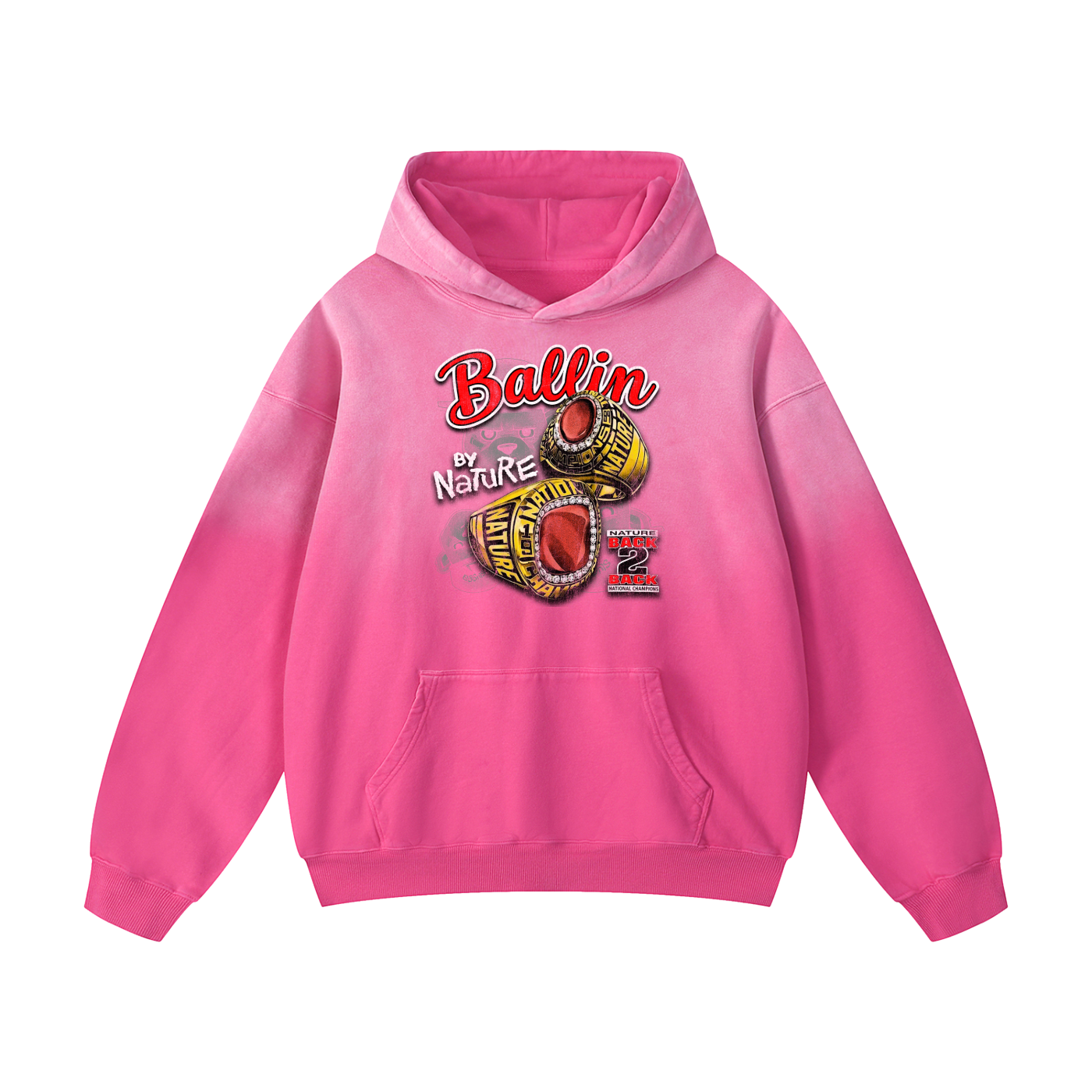 Ring Edition Heavyweight Sunfade Oversized Hoodie