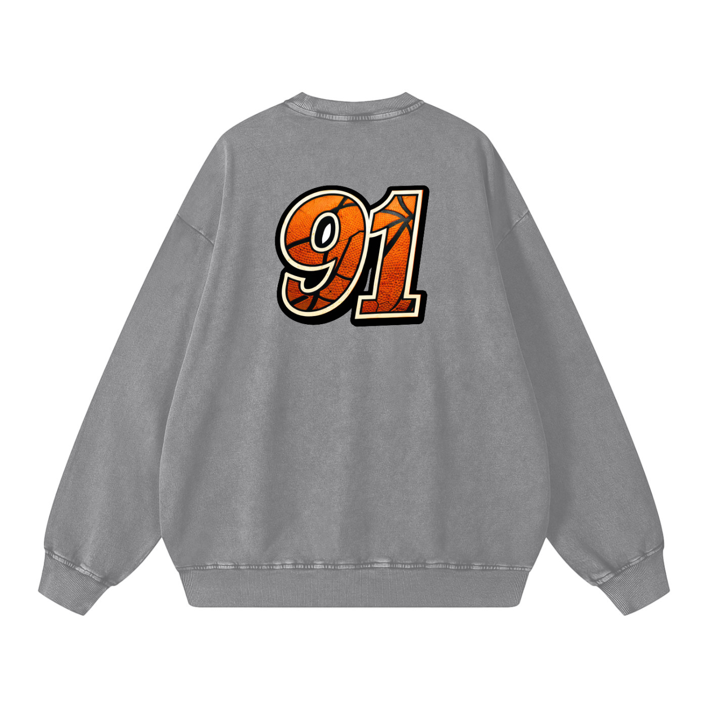 Relaxed Edition Snow Washed Oversized Sweatshirt