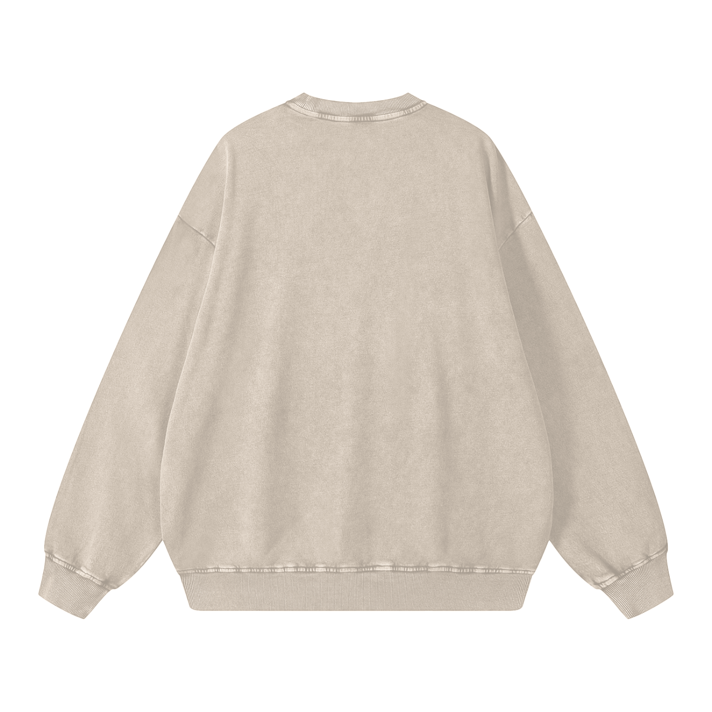 OG Black Logo Snow Washed Oversized Sweatshirt
