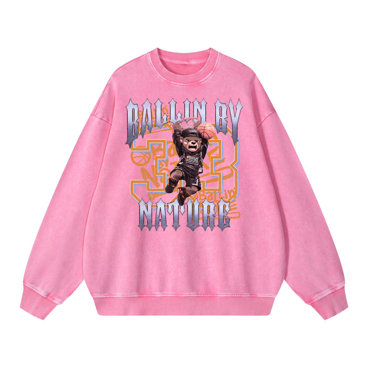 Slam Edition Snow Washed Oversized Sweatshirt