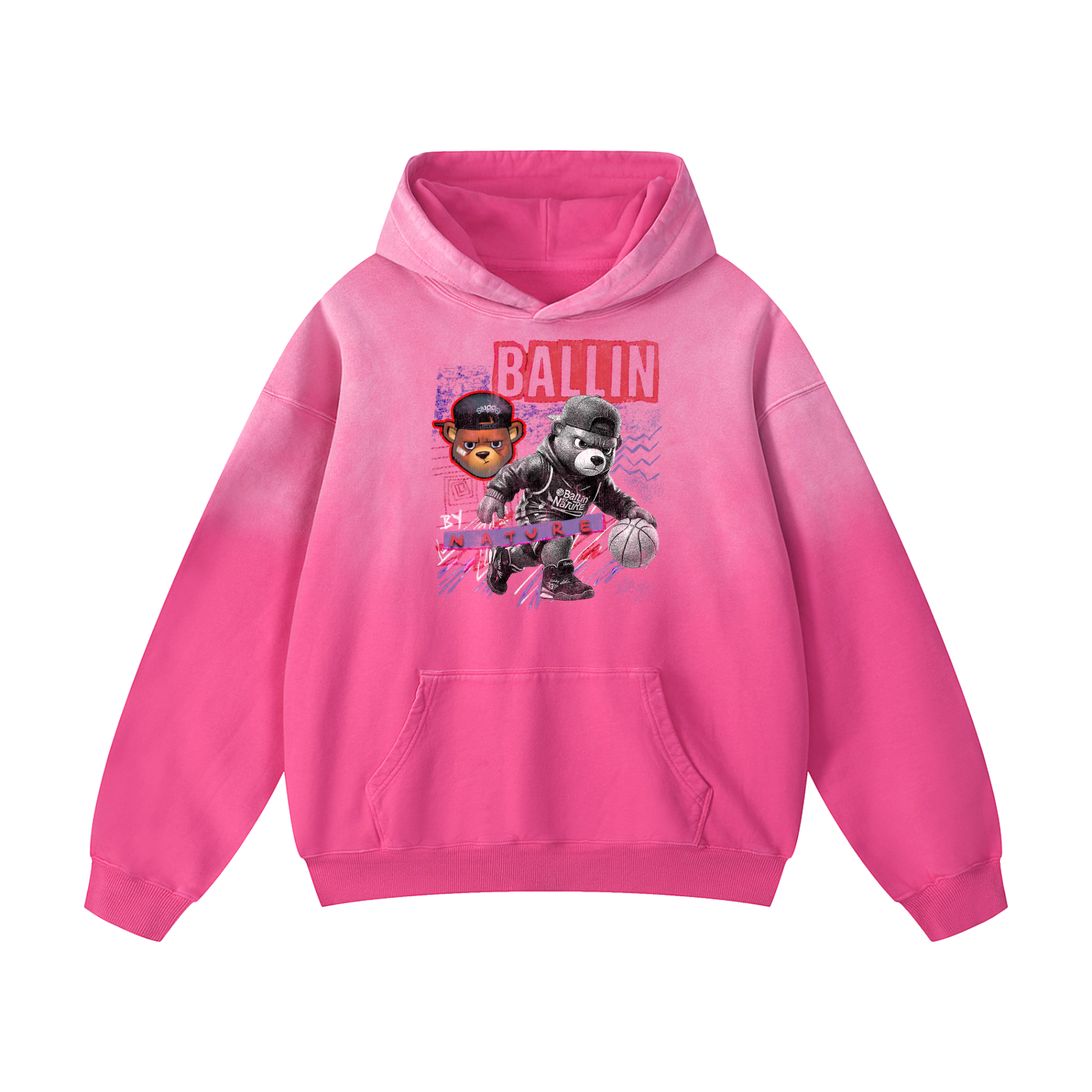 Red Box Edition Heavyweight Sunfade Oversized Hoodie