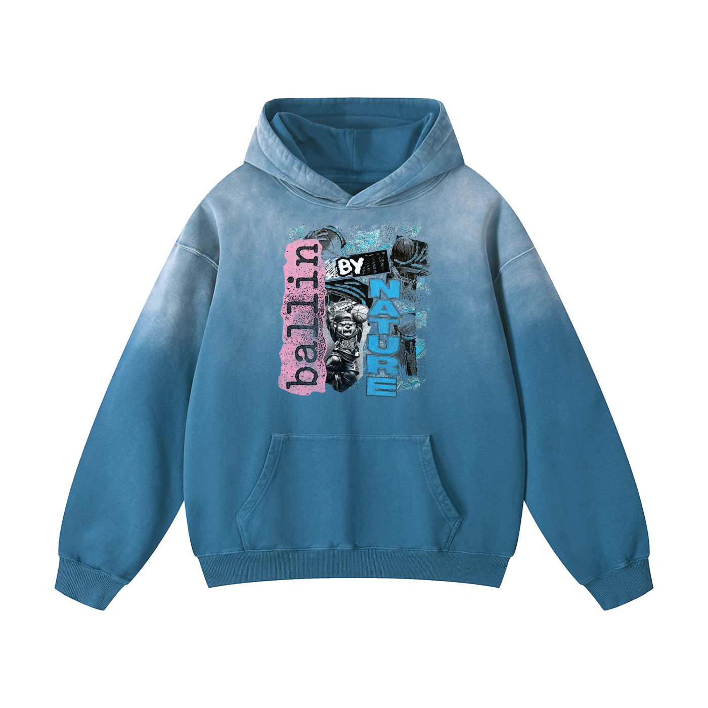 Vertical Edition Heavyweight Sunfade Oversized Hoodie