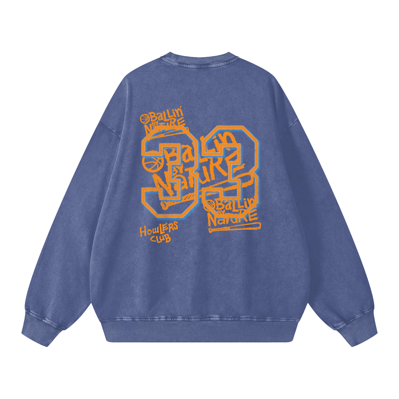 Slam Edition Snow Washed Oversized Sweatshirt
