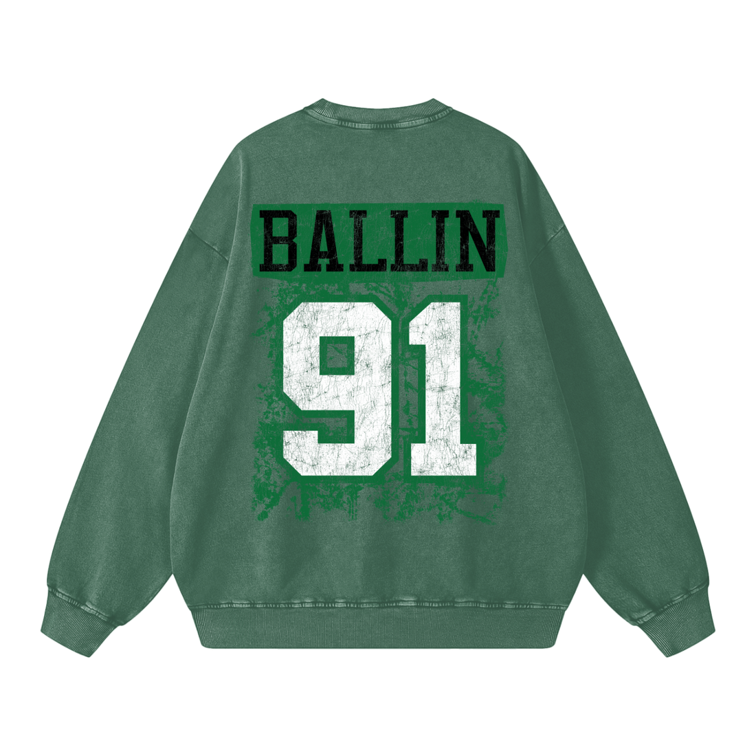 Howler Boston Snow Washed Oversized Sweatshirt