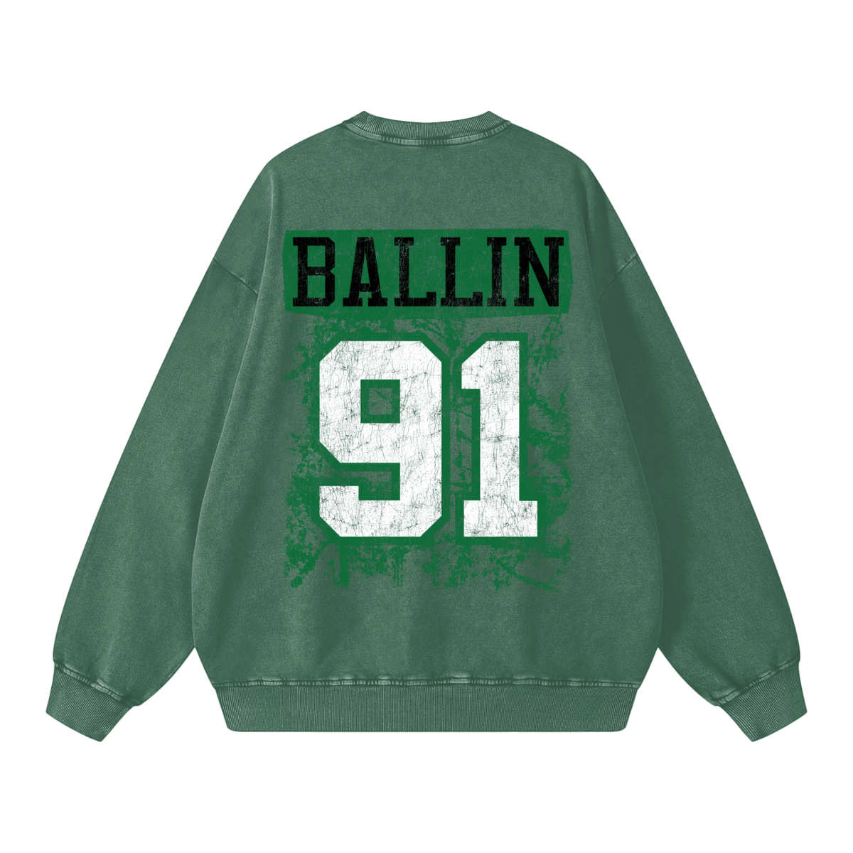 Howler Boston Snow Washed Oversized Sweatshirt
