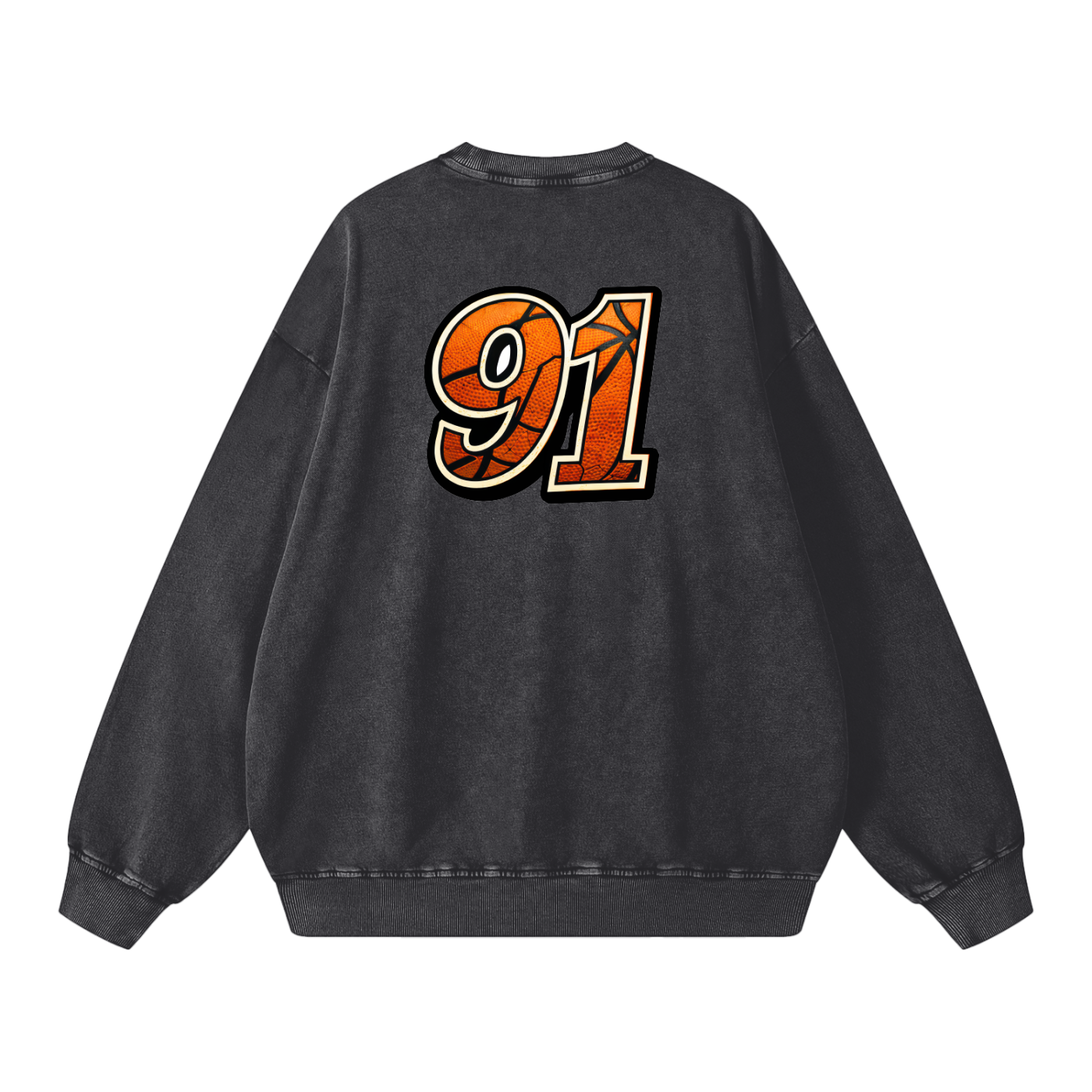 Relaxed Edition Snow Washed Oversized Sweatshirt