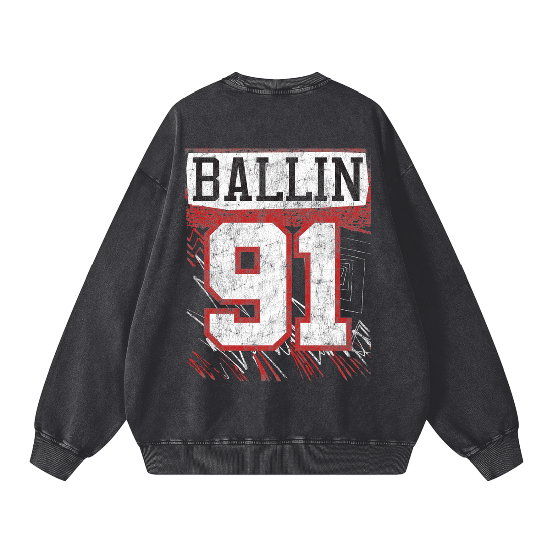 Howler Chicago Snow Washed Oversized Sweatshirt