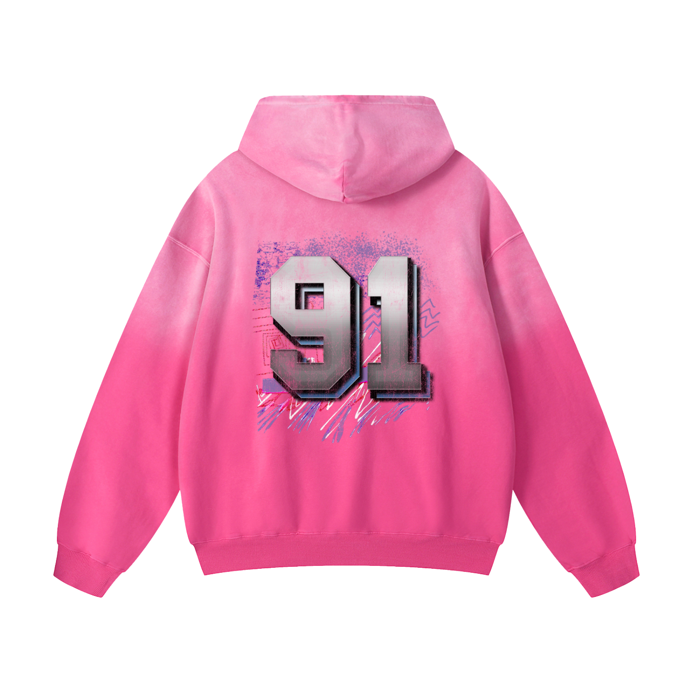 Red Box Edition Heavyweight Sunfade Oversized Hoodie