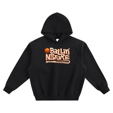 OG White Logo Fleeced Boxy Hoodie