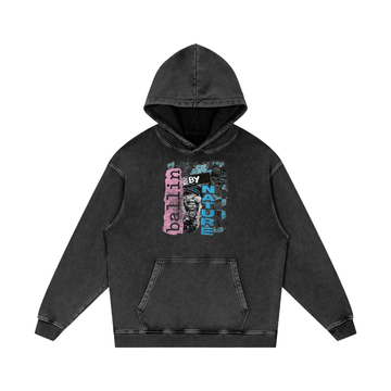 Vertical Edition Snow Washed Loose Cotton Hoodie