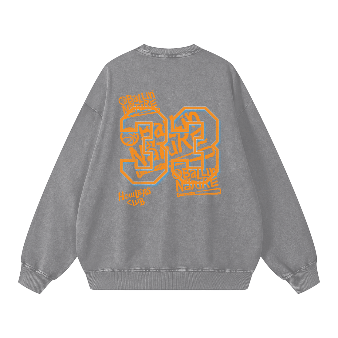 Slam Edition Snow Washed Oversized Sweatshirt