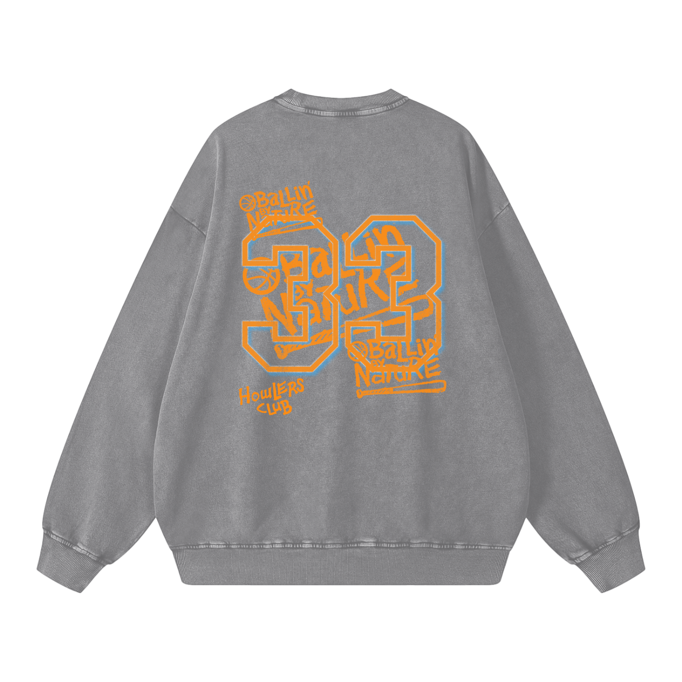 Slam Edition Snow Washed Oversized Sweatshirt