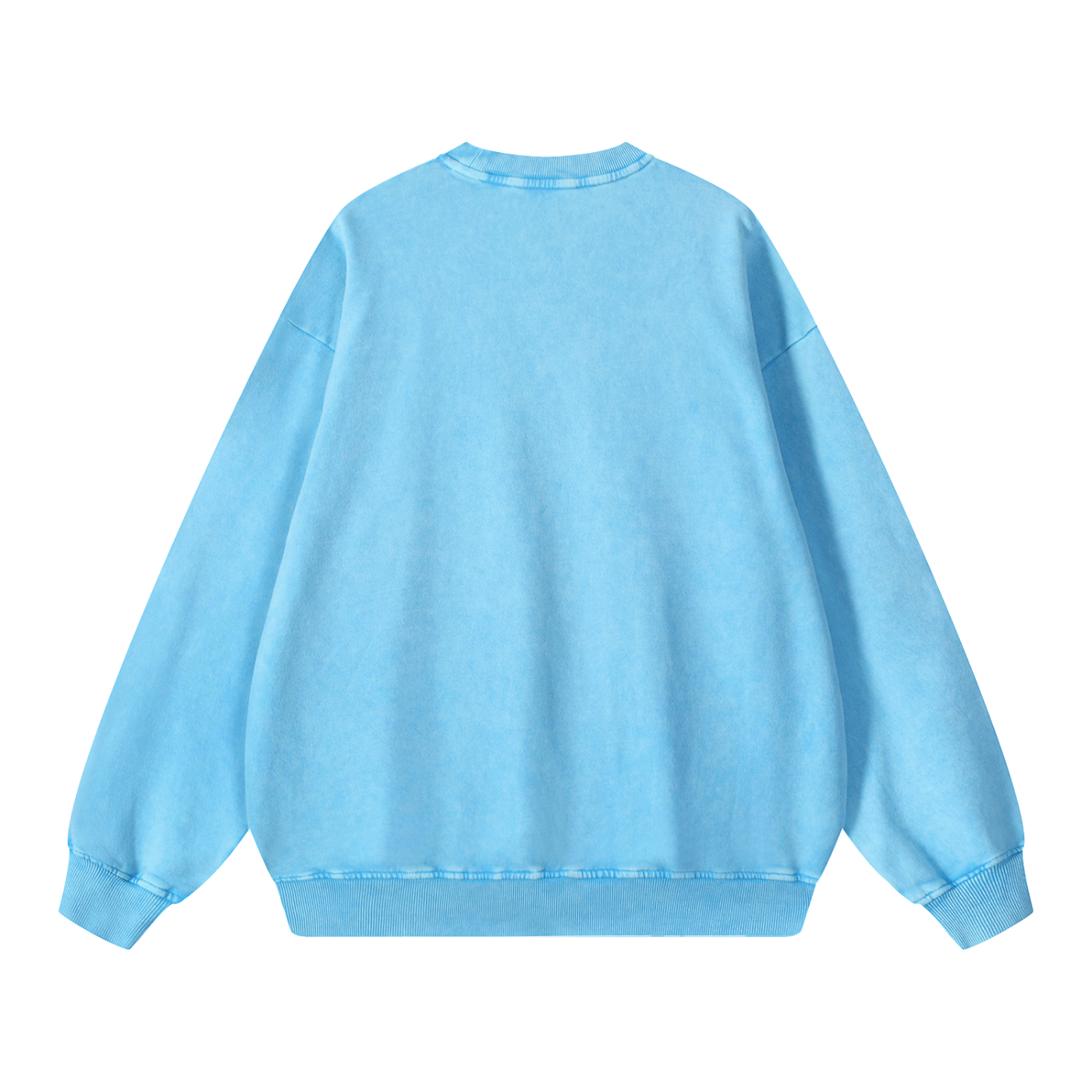 OG Black Logo Snow Washed Oversized Sweatshirt