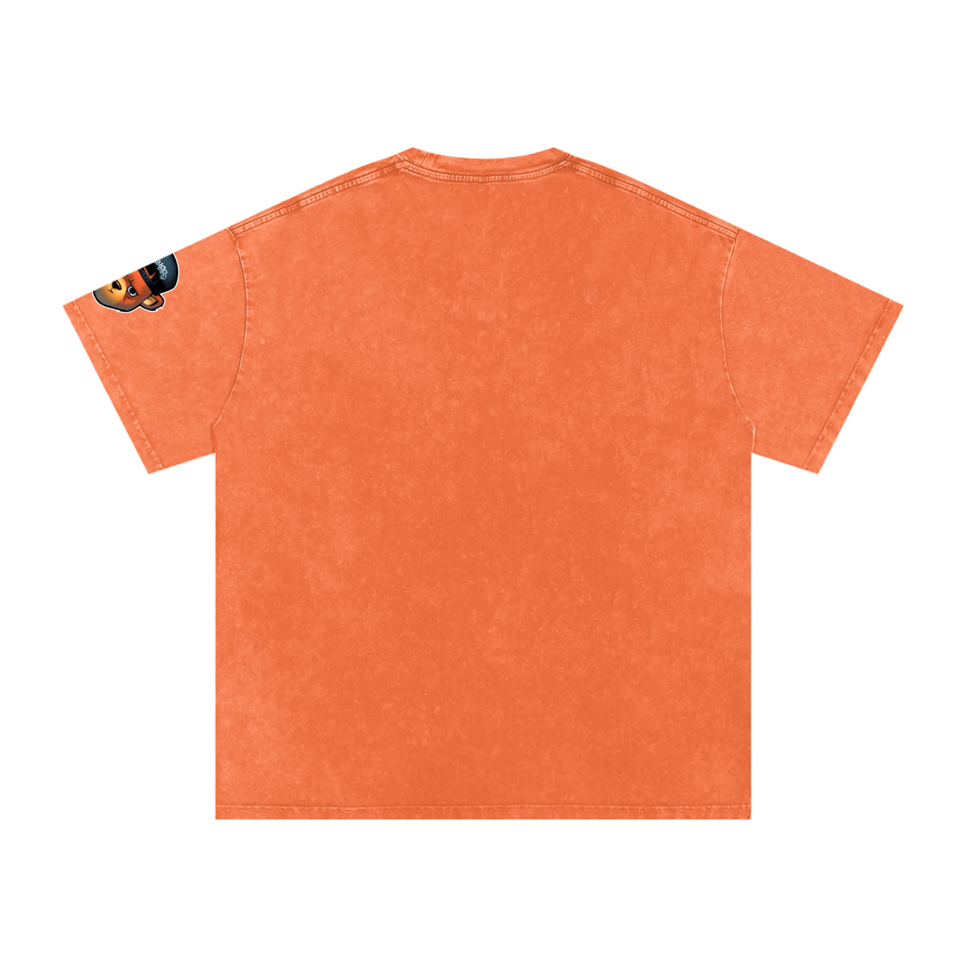 OG Black Logo Snow Washed Oversized Cotton T-Shirt