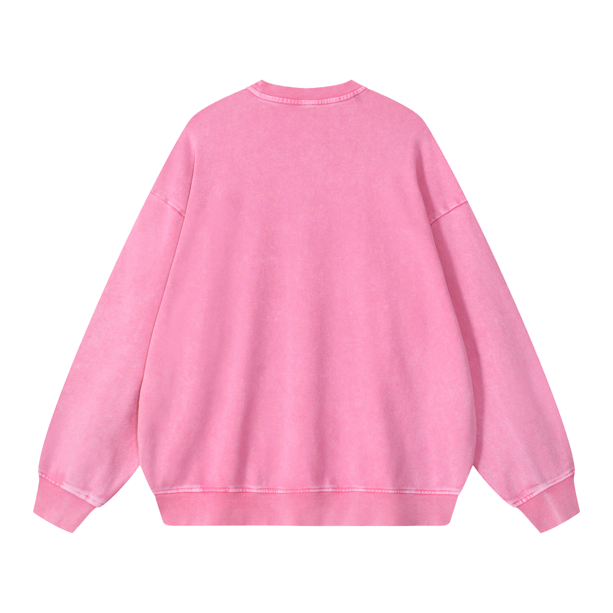 Ballin' 4 A Cure Pink Snow Washed Oversized Sweatshirt