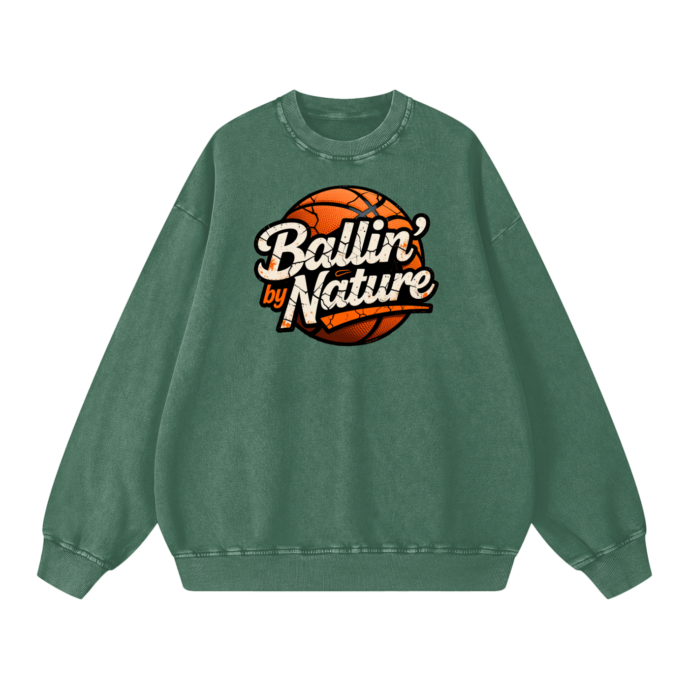 Relaxed Edition Snow Washed Oversized Sweatshirt