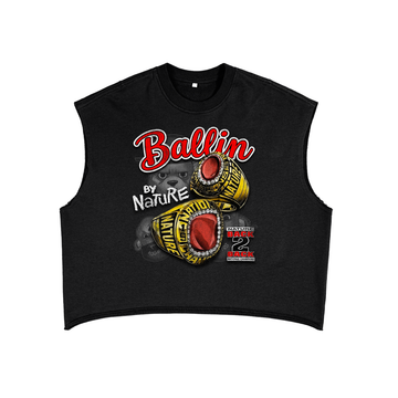 Ballin by Nature Ring Edition French Terry Boxy Tank Top