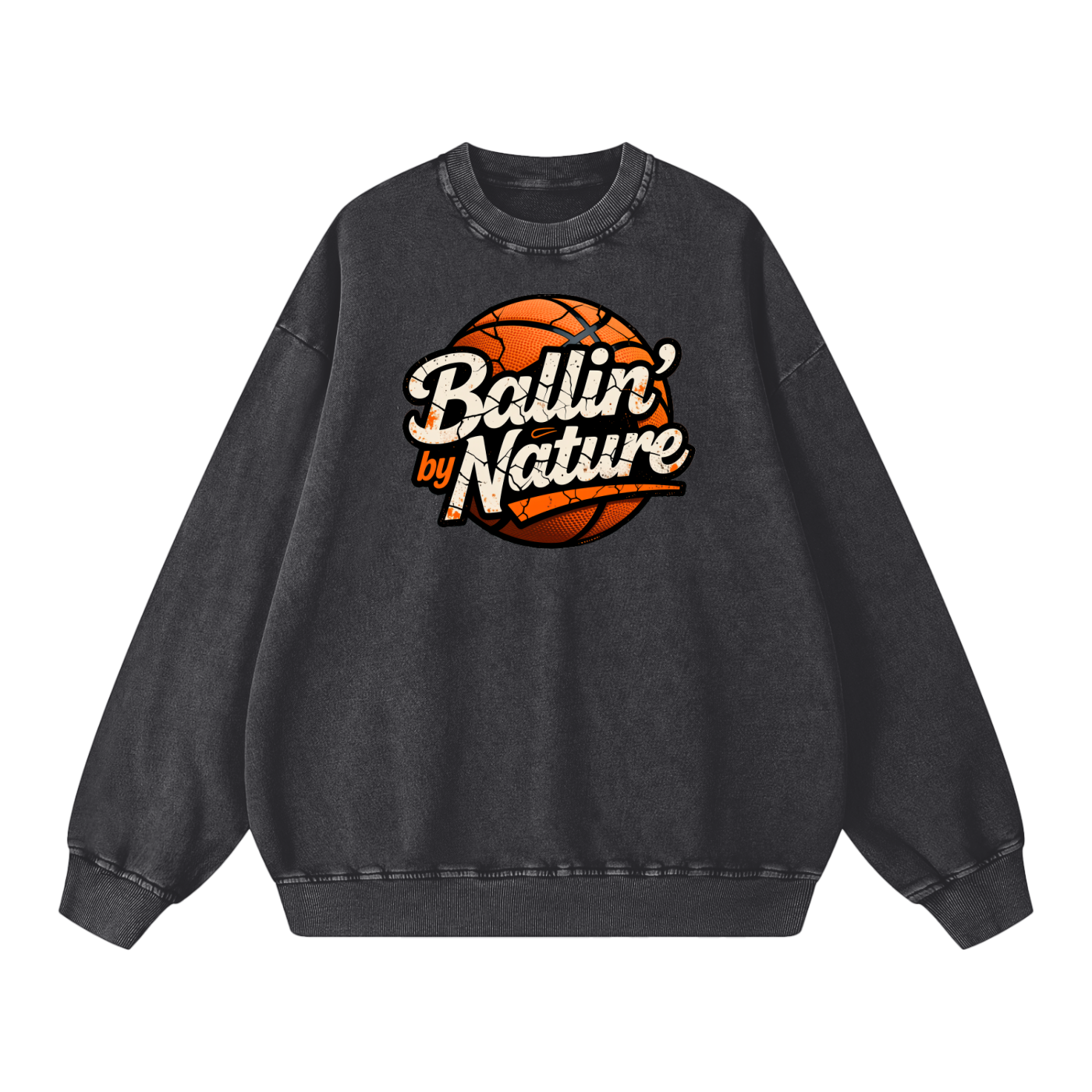 Relaxed Edition Snow Washed Oversized Sweatshirt