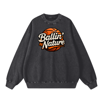 Relaxed Edition Snow Washed Oversized Sweatshirt