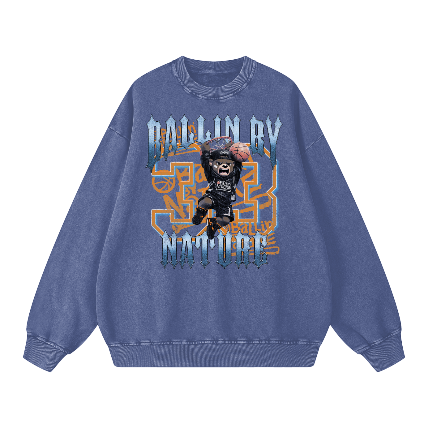 Slam Edition Snow Washed Oversized Sweatshirt