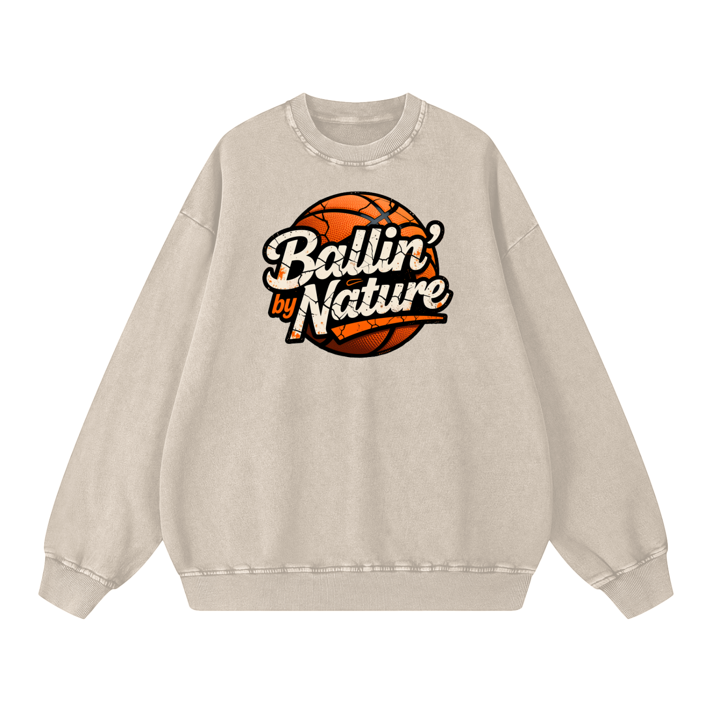 Relaxed Edition Snow Washed Oversized Sweatshirt
