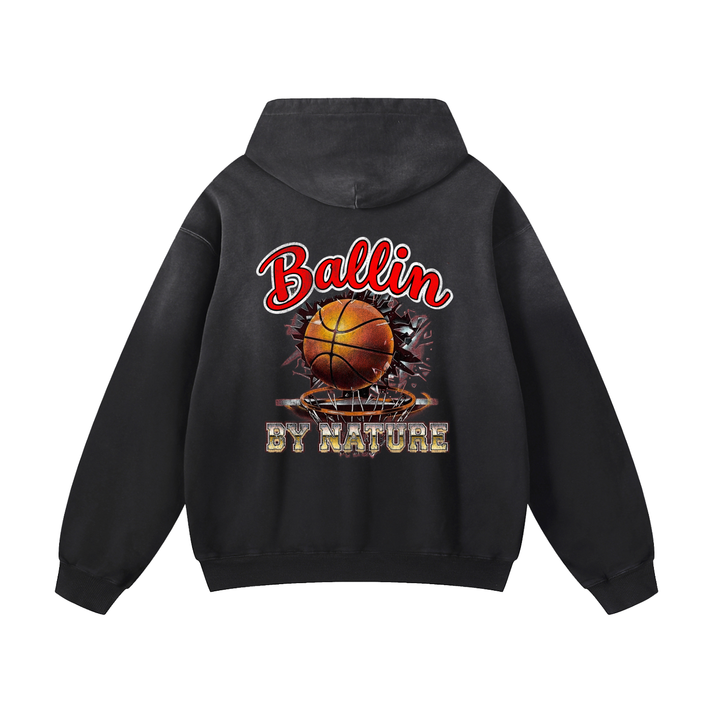 Ring Edition Heavyweight Sunfade Oversized Hoodie