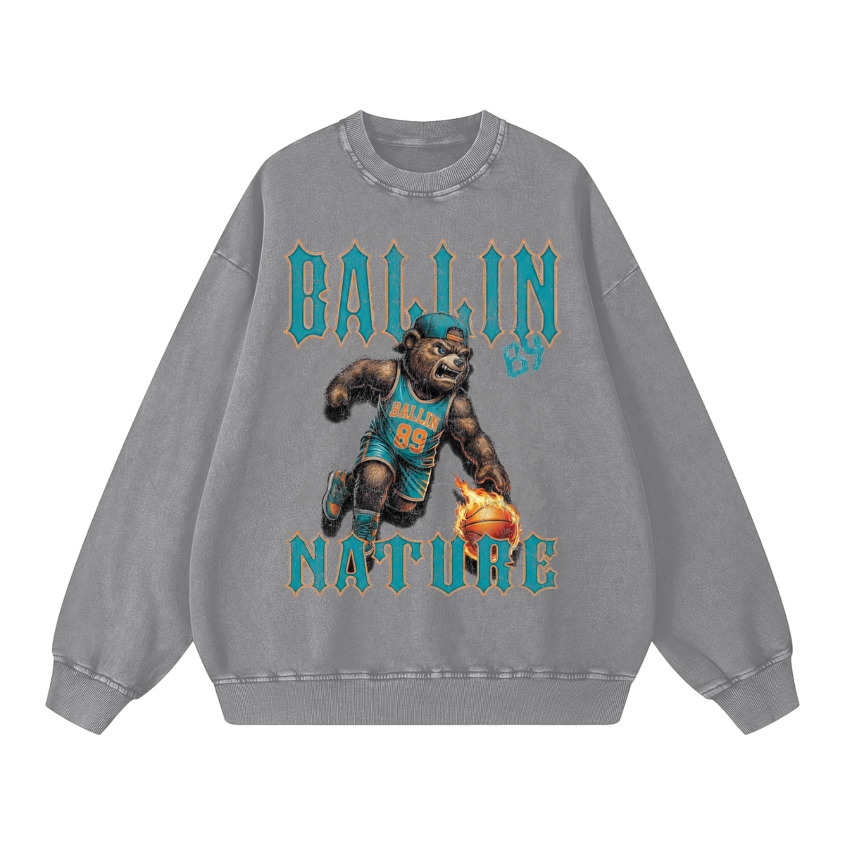 Howler Miami Snow Washed Oversized Sweatshirt