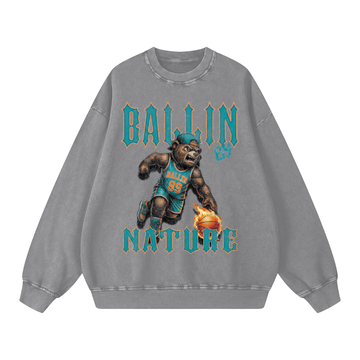 Howler Miami Snow Washed Oversized Sweatshirt