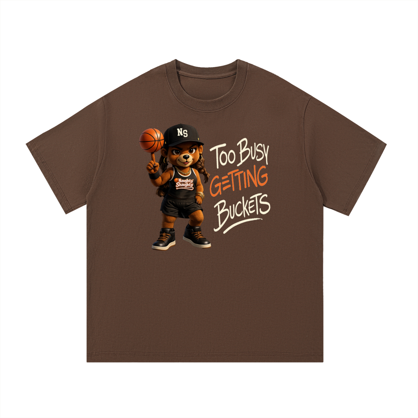 Too Busy Getting Buckets Essential Cotton T-Shirt
