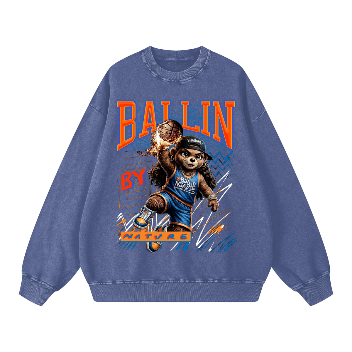 Howler NY Womens Snow Washed Oversized Sweatshirt