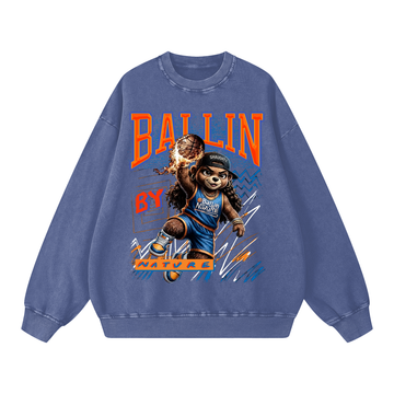Howler NY Womens Snow Washed Oversized Sweatshirt