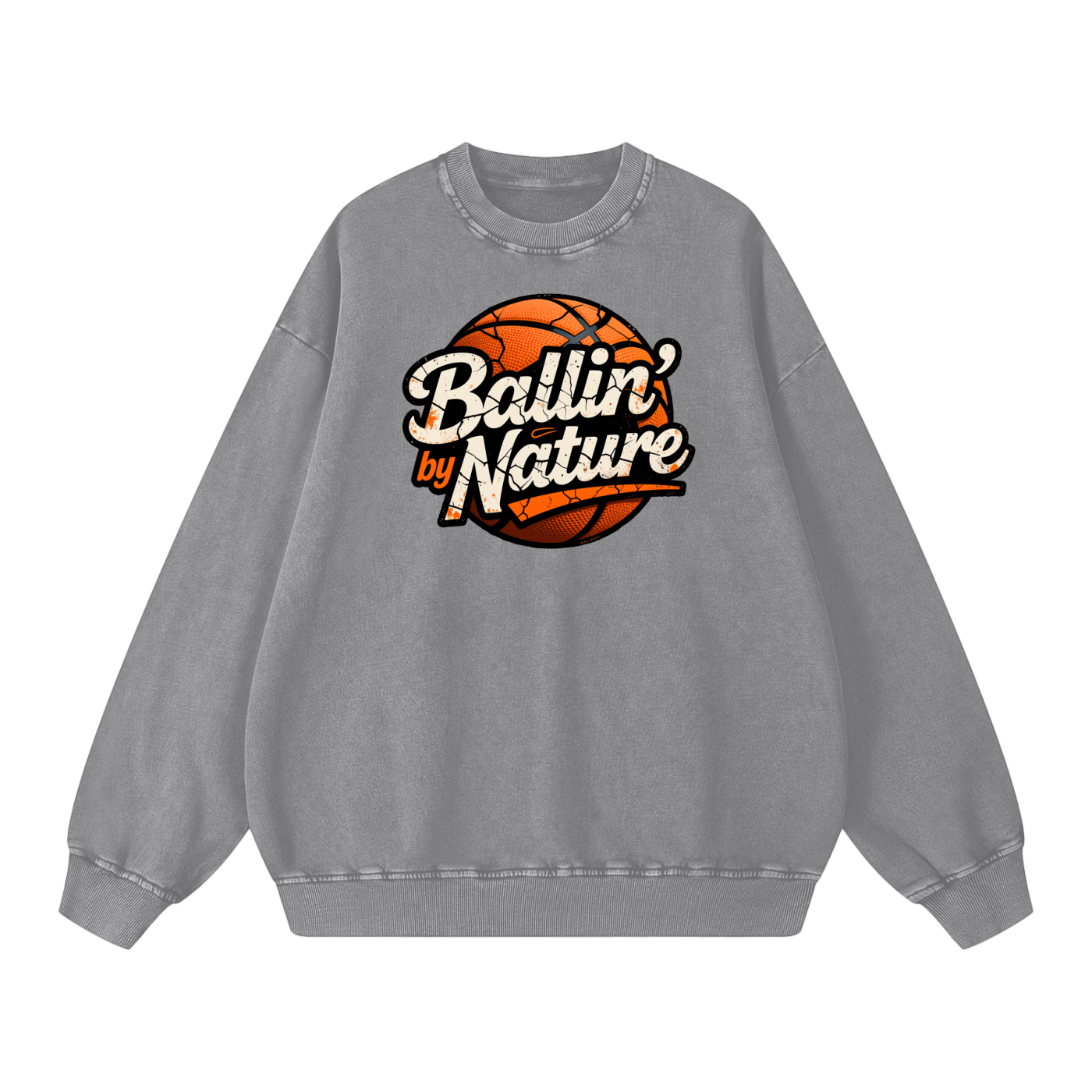 Relaxed Edition Snow Washed Oversized Sweatshirt