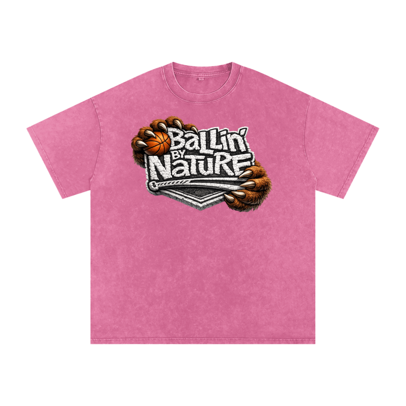 Ballin' Claw Snow Washed Oversized T-Shirt