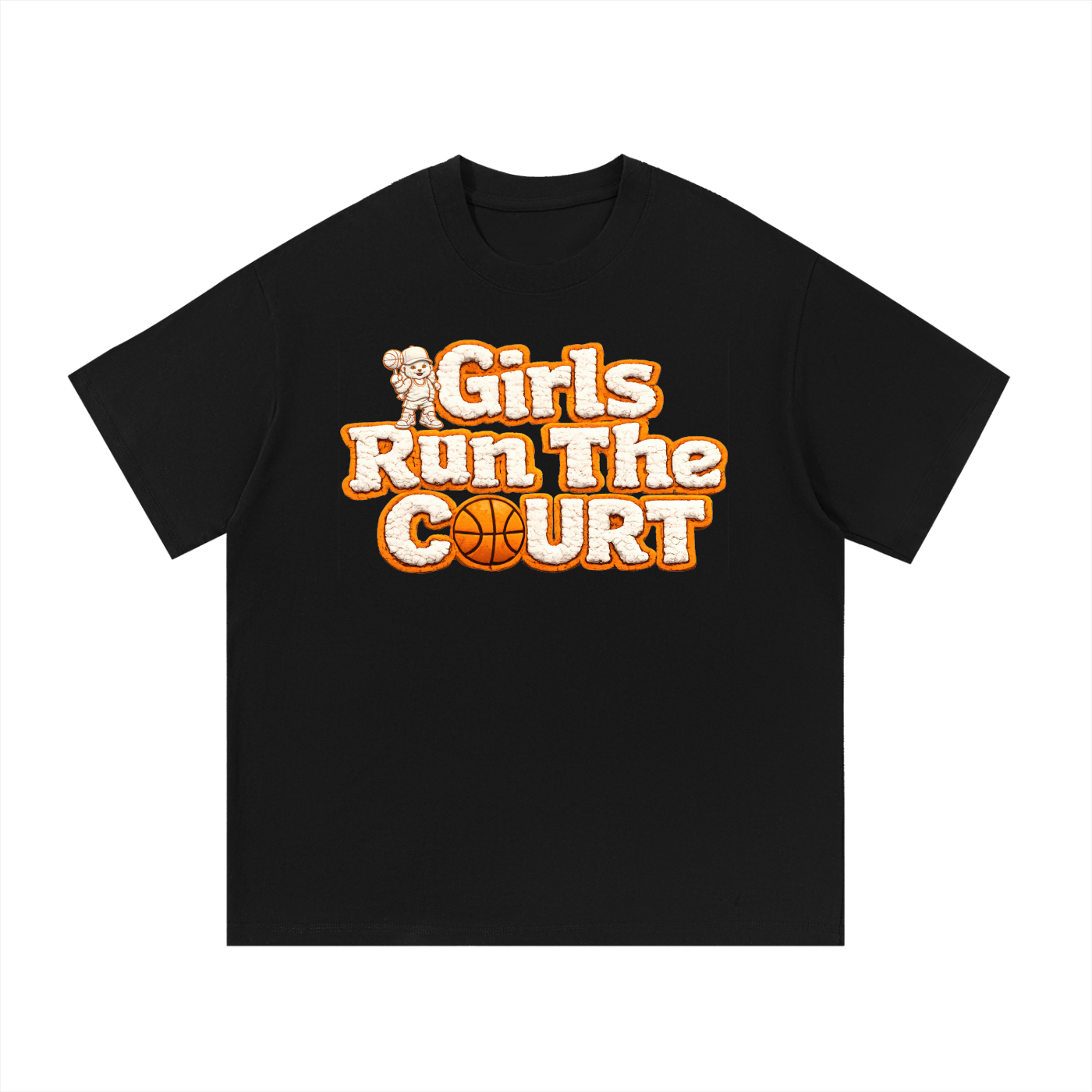 Girls Run The Court Essential Cotton T-Shirt