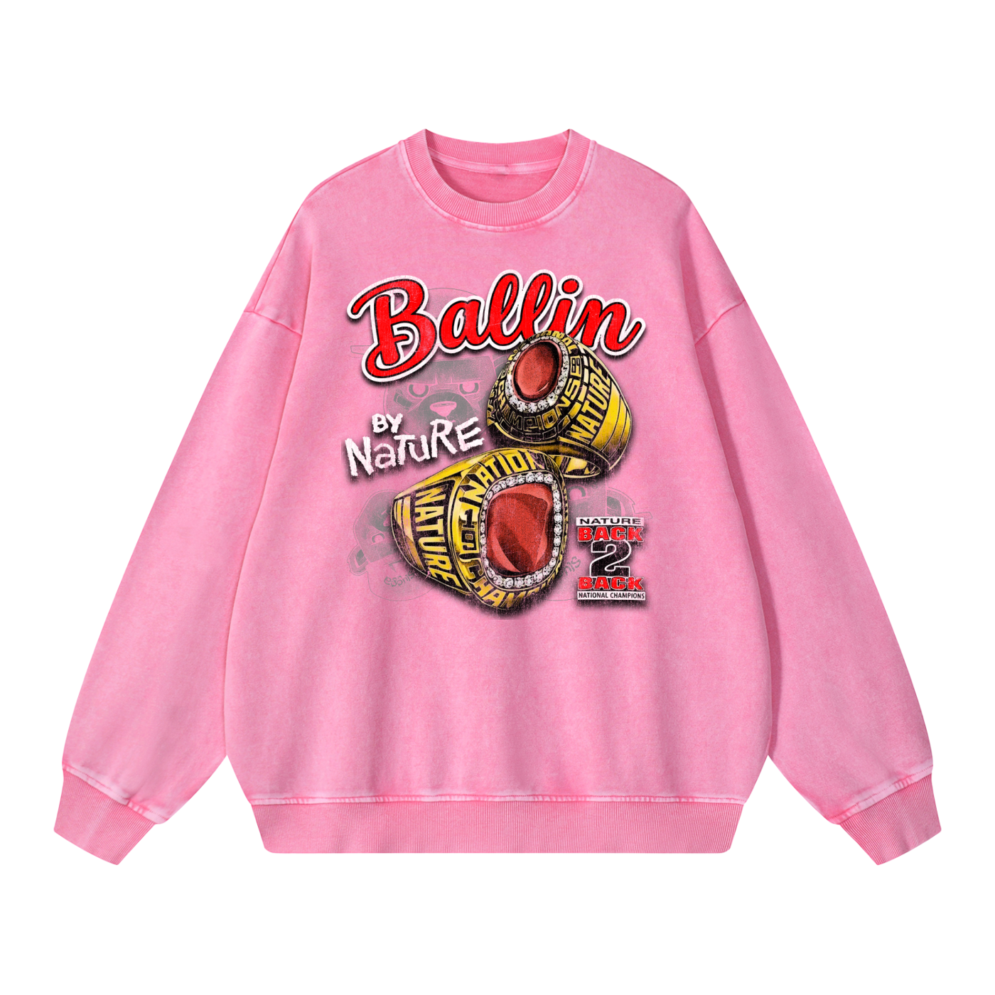 Ring Edition Snow Washed Oversized Sweatshirt