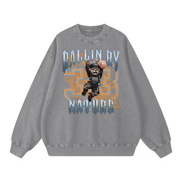 Slam Edition Snow Washed Oversized Sweatshirt
