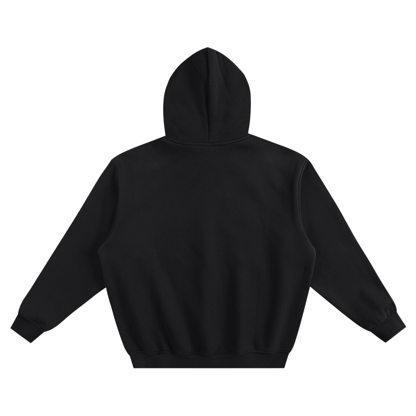 OG White Logo Fleeced Boxy Hoodie