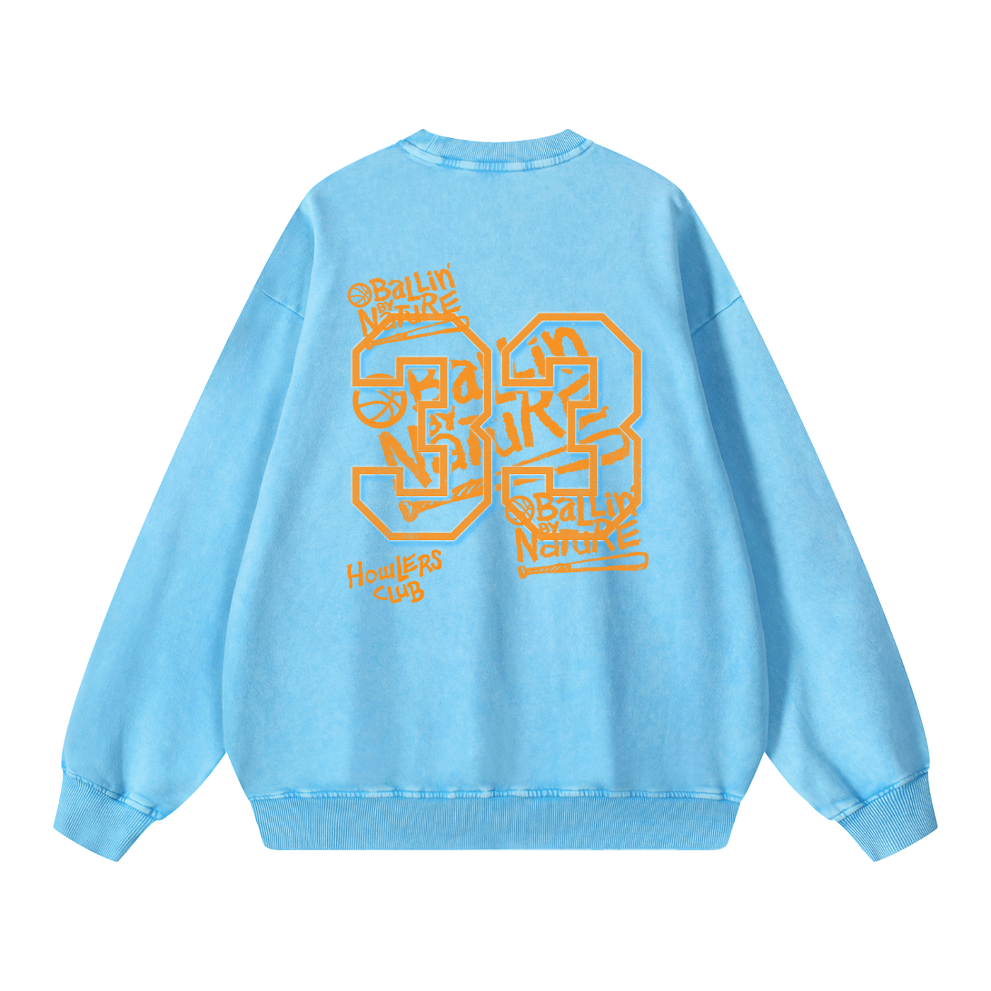 Slam Edition Snow Washed Oversized Sweatshirt